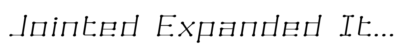 Jointed Expanded Italic